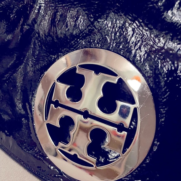 Tory Burch black clutch - you could add a chain to make it a crossbody bag. - Picture 2 of 10